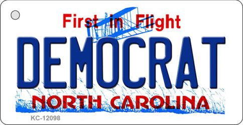 Democrat North Carolina State Novelty Metal Key Chain KC-12098