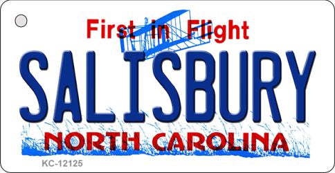 Salisbury North Carolina State Novelty Metal Key Chain KC-12125