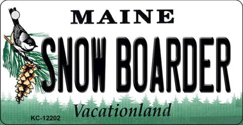 Snow Boarder Maine Novelty Metal Key Chain KC-12202