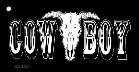 Cowboy Novelty Aluminum Key Chain KC-1240