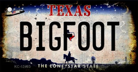 Bigfoot Texas Novelty Metal Key Chain KC-12493