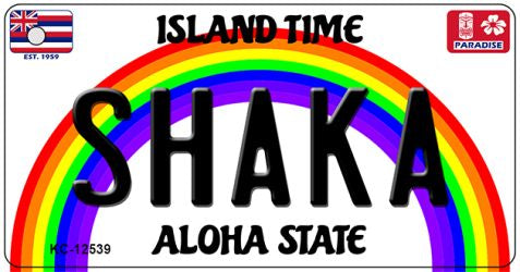 Shaka Novelty Metal Key Chain KC-12539