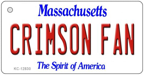 Crimson Fan Novelty Metal Key Chain KC-12830