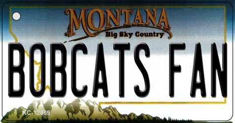 Bobcats Fan Novelty Metal Key Chain KC-12869