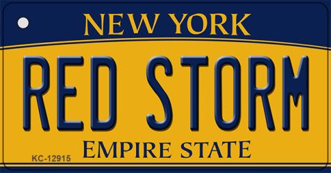 Red Storm Novelty Metal Key Chain KC-12915