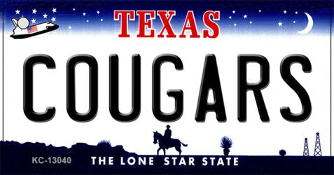 Cougars Novelty Metal Key Chain KC-13040