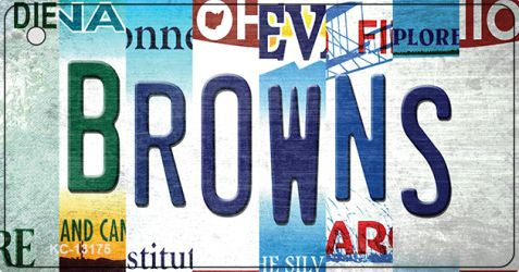 Browns Strip Art Novelty Metal Key Chain KC-13175