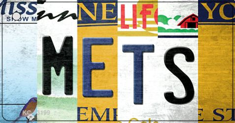 Mets Strip Art Novelty Metal Key Chain KC-13199