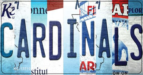 Cardinals Strip Art Novelty Metal Key Chain KC-13210