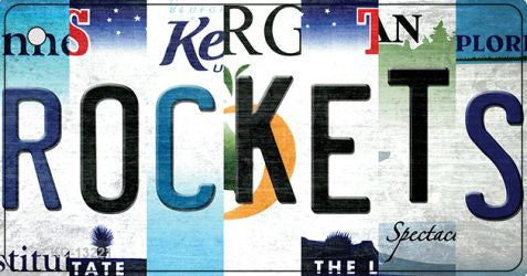 Rockets Strip Art Novelty Metal Key Chain KC-13221