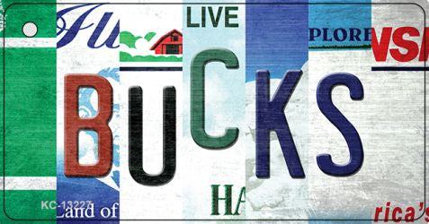 Bucks Strip Art Novelty Metal Key Chain KC-13227