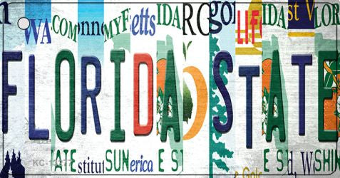 Florida State Strip Art Novelty Metal Key Chain KC-13277