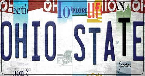 Ohio State Strip Art Novelty Metal Key Chain KC-13293