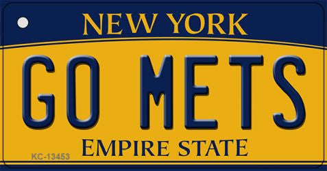 Go Mets Novelty Metal Key Chain KC-13453