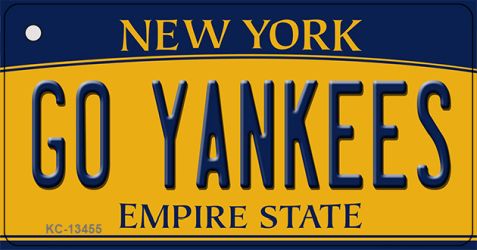 Go Yankees Novelty Metal Key Chain KC-13455