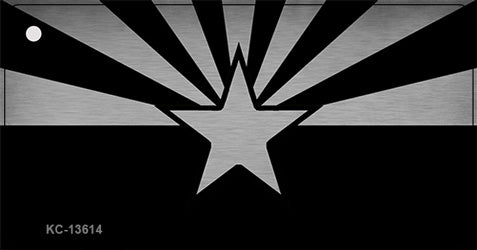 Arizona Flag Black Novelty Metal Key Chain KC-13614