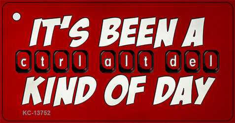 Ctrl Alt Del Day Novelty Metal Key Chain Tag KC-13752