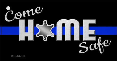 Come Home Safe Novelty Metal Key Chain KC-13788