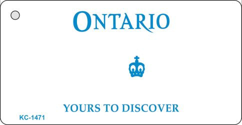 Ontario Canada Blank Novelty Metal Key Chain KC-1471