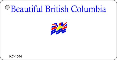 British Columbia Blank Novelty Metal Key Chain KC-1504