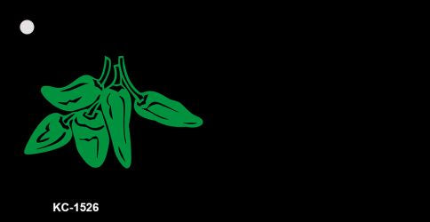 Green Chili Novelty Aluminum Key Chain KC-1526