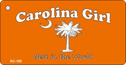 Carolina Girl Orange Novelty Aluminum Key Chain KC-180