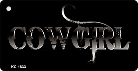 Cowgirl Novelty Aluminum Key Chain KC-1833