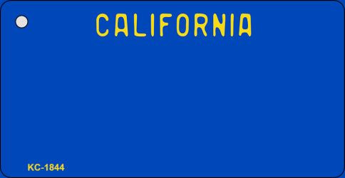 California Blue State Blank Novelty Metal Key Chain KC-1844