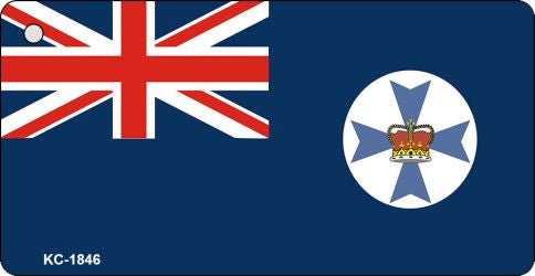 Queensland Flag Novelty Aluminum Key Chain KC-1846