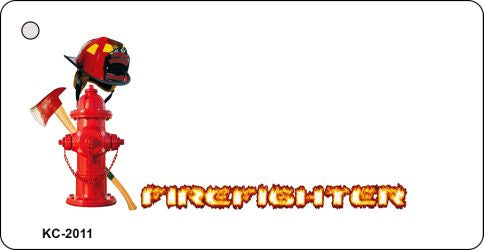 Firefighter OffSet Novelty Aluminum Key Chain KC-2011