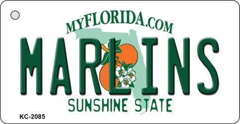 Marlins Florida State License Plate Tag Key Chain KC-2085