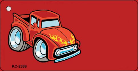 Bad Ass Truck OffSet Novelty Aluminum Key Chain KC-2386
