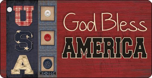 Bless USA Novelty Aluminum Key Chain KC-2514