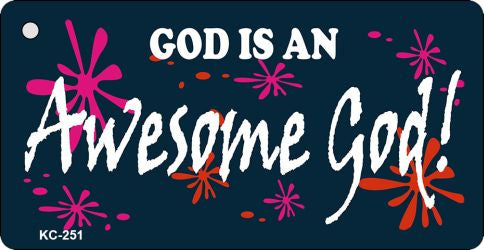 Awesome God Novelty Aluminum Key Chain KC-251