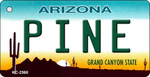 Pine Arizona State License Plate Tag Key Chain KC-2560