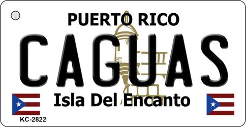 Caguas Puerto Rico Flag Novelty Aluminum Key Chain KC-2822