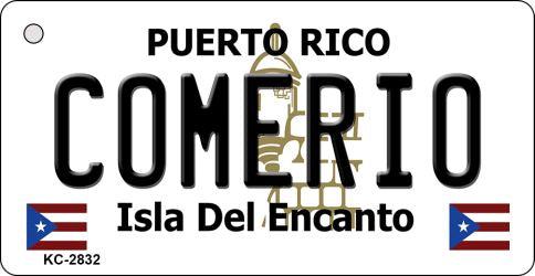 Comerio Puerto Rico Flag Novelty Aluminum Key Chain KC-2832