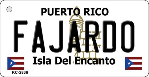 Fajardo Puerto Rico Flag Novelty Aluminum Key Chain KC-2836