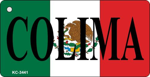 Colima On Flag Novelty Aluminum Key Chain KC-3441