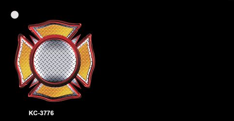 Fire Maltese OffSet Novelty Aluminum Key Chain KC-3776