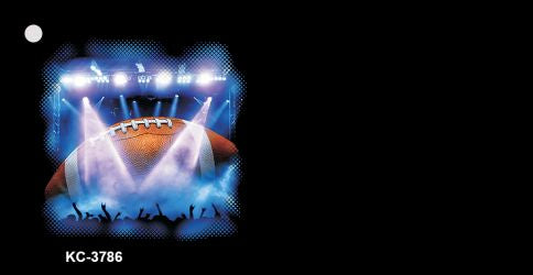 Football Game OffSet Novelty Aluminum Key Chain KC-3786