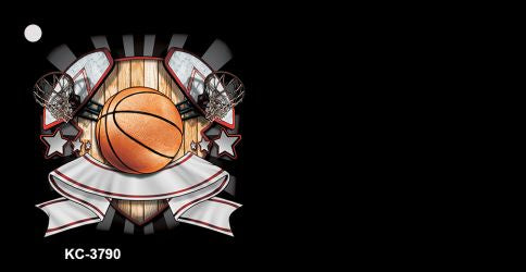 Basketball Banner OffSet Novelty Aluminum Key Chain KC-3790