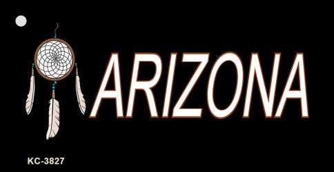 Dreamweaver Offset Arizona Novelty Aluminum Key Chain KC-3827