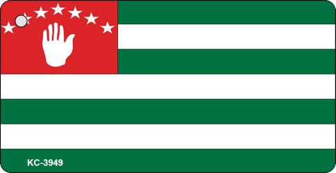 Abkhazia Flag Novelty Aluminum Key Chain KC-3949