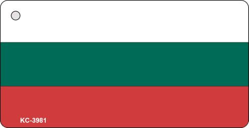Bulgaria Flag Novelty Aluminum Key Chain KC-3981