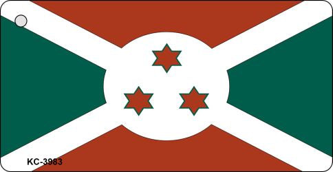 Burundi Flag Novelty Aluminum Key Chain KC-3983
