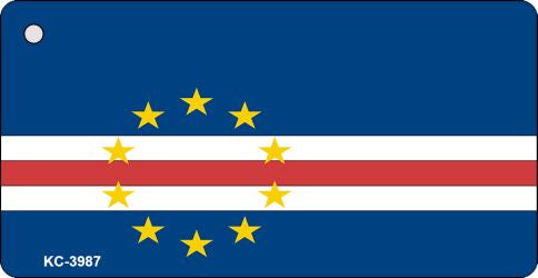 Cape Verde Flag Novelty Aluminum Key Chain KC-3987