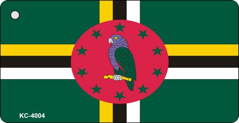 Dominica Flag Novelty Aluminum Key Chain KC-4004