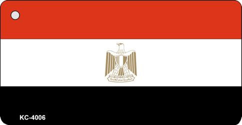 Egypt Flag Novelty Aluminum Key Chain KC-4006
