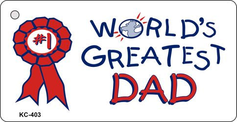 Greatest Dad Novelty Aluminum Key Chain KC-403